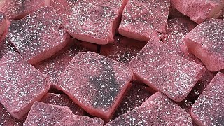 Broken Powdery Pink Slabs | ASMR| Anxiety Relief| Sleep Aid| Oddly Satisfying