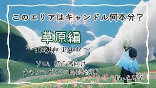 【Sky星を紡ぐ子どもたち】このエリアはキャンドル何本分？ / 草原編 /ソロ、初心者向け【Sky攻略】