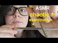 ASMR| Chaotic and fast body examination| tickling, scalp check, foot massage, etc
