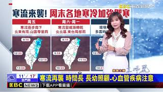 【淑麗氣象】今寒流南下 愈晚愈冷 北東陰雨 高屏空品差@newsebc