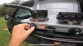 Outdoor Cooking With a Van | Coleman Gladiator Hyperflame Gas Stove Review \u0026 Test