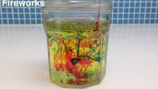 How to do Fireworks in a jar science experiment