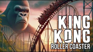 KING KONG Movie Ride Roller Coaster! POV