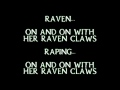 moonspell raven claws lyrics