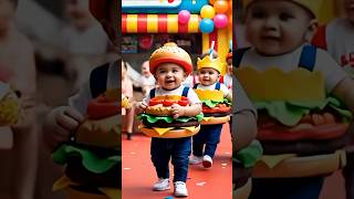 babies outfit a burgers #shorts #short #shortsfeed #shortsviral #trending #gaming #music #foryou