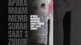 Apakah Makmum Membaca Surah Pendek saat Salat Zuhur? | Ustadz Khalid Basalamah