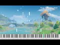 Flows of Jade-Like Water - Genshin Impact OST - Piano Arrangement (Sheet Music)