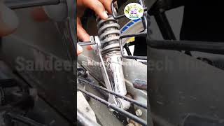 How to Bike Shock Absorber Adjustment ? II Bike Shocker Adjustment #shorts #viral #bike #automobile