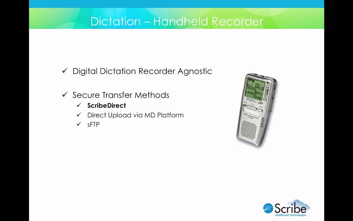 Scribe Dictation Options Youtube