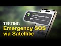 Testing Apple's Emergency SOS via Satellite Feature!