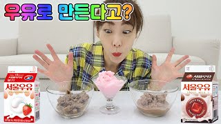 1000번만 흔들면 아이스크림이 된다고? 서은이 엄마의 우유로 아이스크림 만들기 Making Ice Cream with Milk