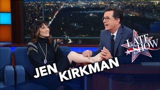 Stephen Redesigns Comedian Jen Kirkman's Ankle Tattoo