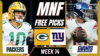 Monday Night Football Picks (NFL Week 14) PACKERS vs. GIANTS | MNF Parlay Picks