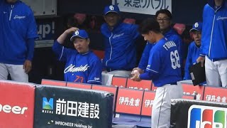 「宇野ヘディングになるぞ」ファウルボールが当たりそうになった福永を注意する立浪監督 2024.3.5