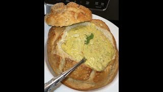 Homemade Panera Bread Bowl (My little sister cooks for me everyday)