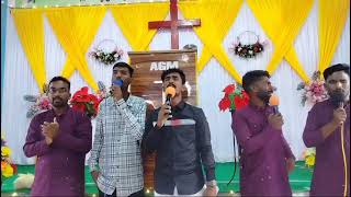 Worship in our rural church SJ Kote village Ballari