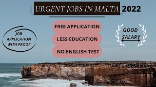 Jobs in Malta | jobs in malta for Indians | how to find jobs in malta | New Jobs in Malta | jobs