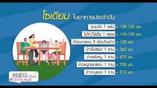 คุยข่าวเมาท์กับหมอ : รู้เท่าทัน “โซเดียม” แนะ 6 วิธีเลี่ยงโซเดียมเกินมาตรฐาน  : พบหมอรามาฯ 19.7.2562