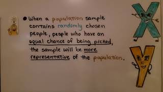 7th Grade Math 10.1b, Random Samples and Biased Samples