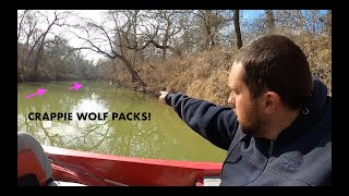 CRAPPIE were RUNNING the CREEK BANKS in WOLF PACKS! Here is how I caught them with EASE!