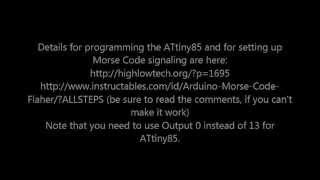 ATtiny85 Morse Code Generator