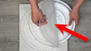 How to make a mold for plaster from silicone sealant