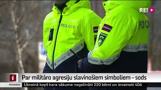 Par militāro agresiju slavinošiem simboliem – sods