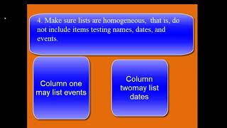 Matching type items
