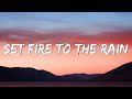 Adele - Set Fire To The Rain (lyrics)  Rihanna, Eminem... (mix Lyrics)