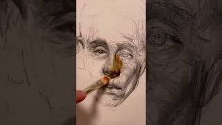 Graphite Drawing and Oil Painting at the same time!