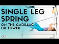 Single Leg Spring on the Cadillac or Tower | Online Pilates Classes