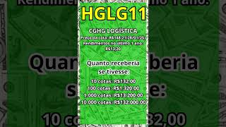 QUANTO RENDE OS DIVIDENDOS NAS COTAS DO #CGHGLogística #HGLG11 #Shorts #FeedShorts