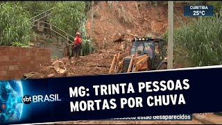 Chuvas em Minas Gerais deixam 30 mortos e 17 desaparecidos | SBT Brasil (25/01/20)