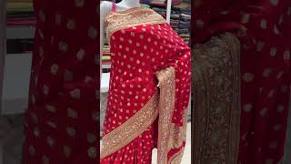 Red Banarasi saree #shortvideo #shorts #viral #trending