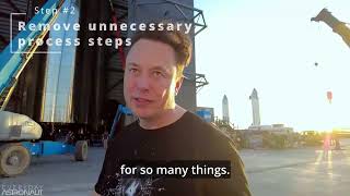 Elon Musk Five Step Improvement Process