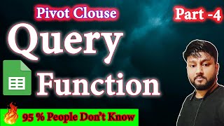 query function google sheets with Pivot Clouse | pivot table with query function