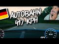 AMERICAN REACTS TO to Driving on the Autobahn Bugatti Chiron - 417 KPH (GPS)