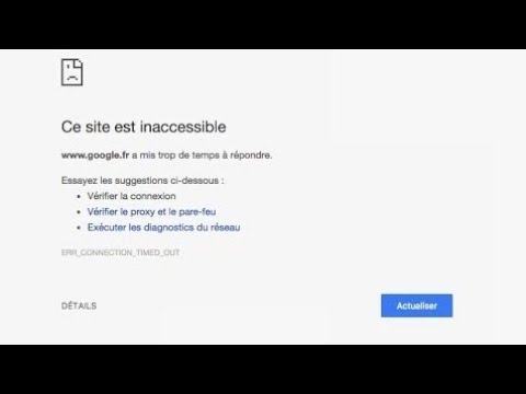 Ce Site Est Inaccessible!!! Comment Régler Le Problème - YouTube