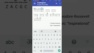 Cryptogram Puzzle #18 Android Quote Answer