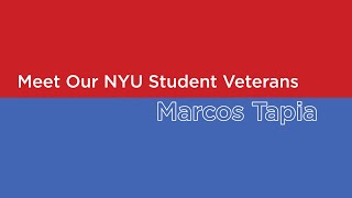 Meet Our NYU Student Veterans - Marcos