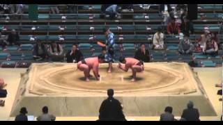 Sasakiyama vs Mugendai Day 9 Sumo Haru Basho March 2014