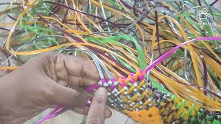 Multi colour wire kodai in tamil - மீதமான ஒயரில் கூடை தமிழில்.