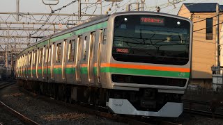 JRE231系U39+U507編成 3622E 普通(快速ラビット) 宇都宮行き JR東海道本線 藤沢～大船 区間