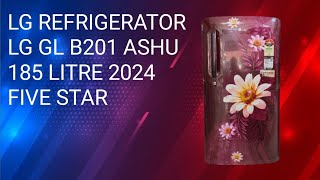 LG refrigerator gl b201 Ashu 2024 five star 185 litre single door