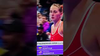 Marta Kostyuk y las sensaciones. El saque. Qatar Open series 2025