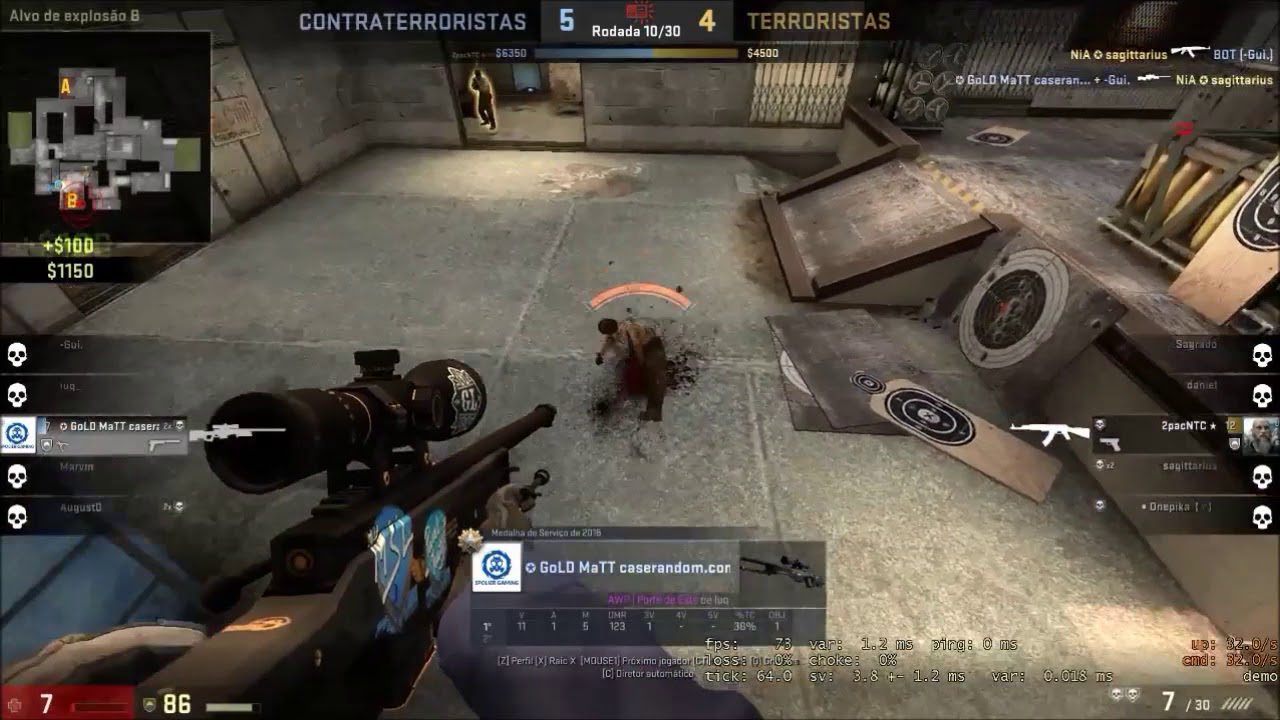 1x3 Awp Map Cache Pt Br Youtube