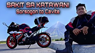 Sorsogon to Cavite | Pwede nga ba pang Long Rides ang Sports Bike? | CF Moto 300Sr