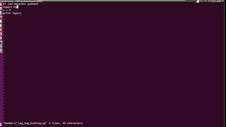 python2 Number7 log, NameError name 'log' is not defined