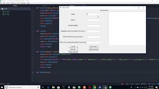 python tkinter video tutorial video 5:sql3 backend part 2