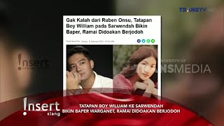 CINTANYA TERLALU DALAM !! TATAPAN BOY WILLIAM KE SARWENDAH BIKIN BAPER WARGANET @ INSERT HARI INI